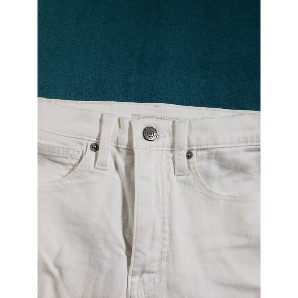 Lucky Brand Jeans Size 2 Women White Stretch Fray Hem High Rise Skinny Bridgette - Picture 8 of 15